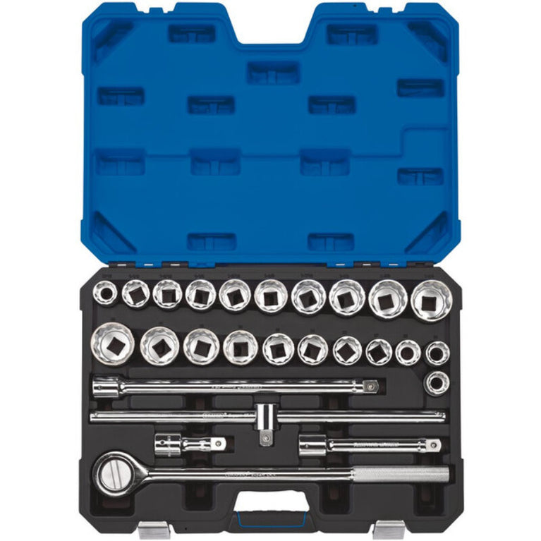 3/4” Doppenset INCH + metrisch, 26dlg
