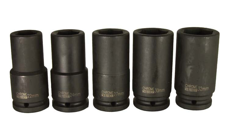 3/4" Krachtdoppenset, lang