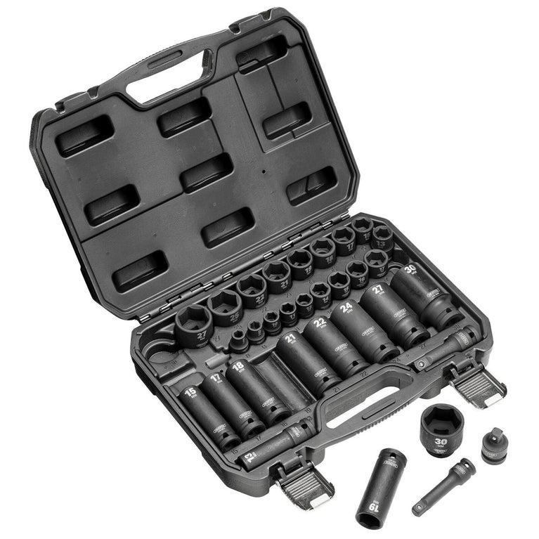 3/8"+1/2" Krachtdoppenset, 32dlg