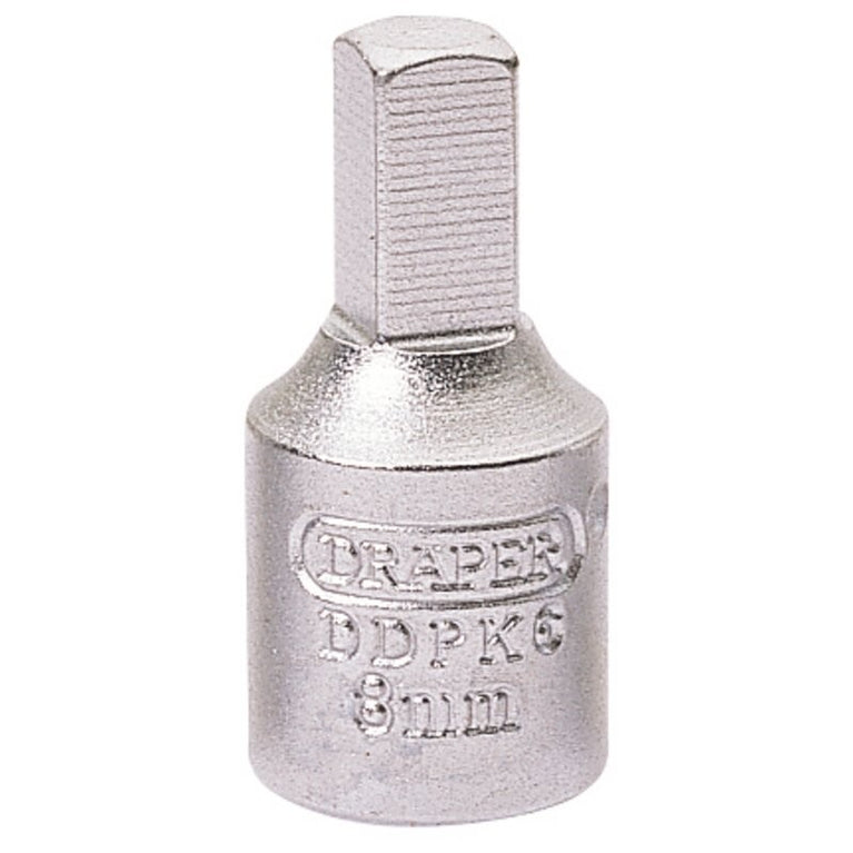 3/8" Carterplugdop 8mm, vierkant uitwendig