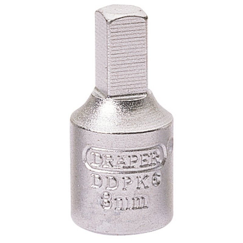 3/8" Carterplugdop 8mm, vierkant uitwendig