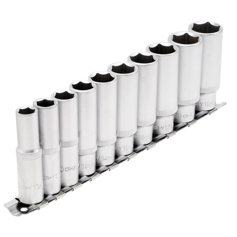 3/8" Doppenrail lang, 10dlg