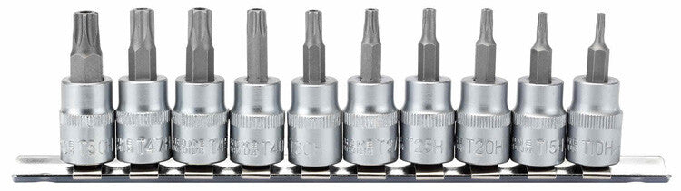 3/8" Doppenrail resitorx, 10dlg