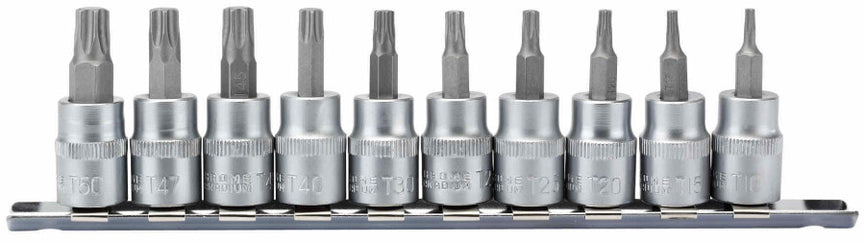3/8" Doppenrail torx, 10dlg
