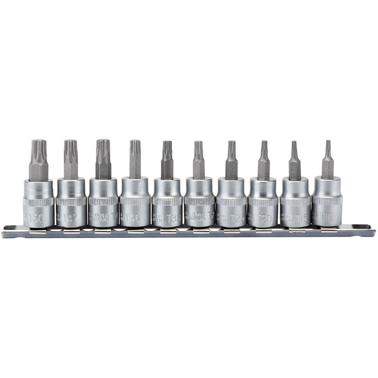3/8" Doppenrail torx plus, 10dlg