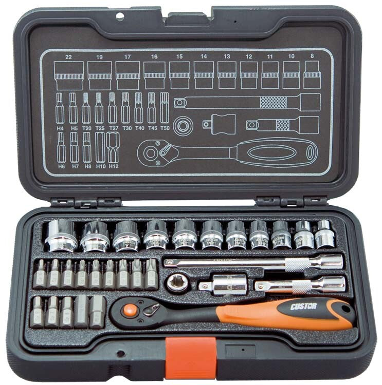 3/8" Doppenset, 30dlg