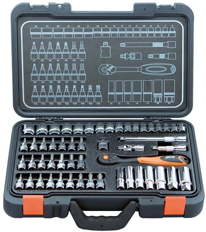 3/8" Doppenset, 52dlg