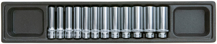 3/8" Doppenset lang, 12dlg, S-module