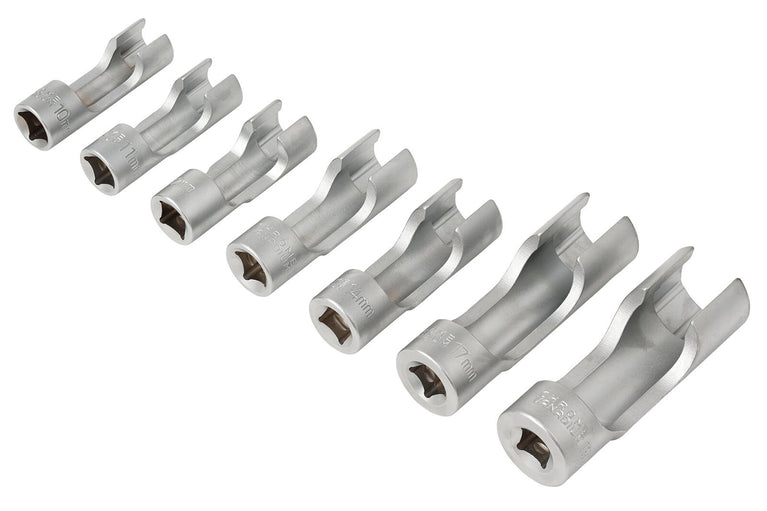 3/8" Doppenset met sleuf in FOAM, 7dlg