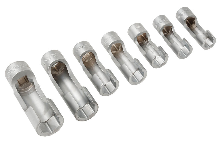 3/8" Doppenset met sleuf in FOAM, 7dlg