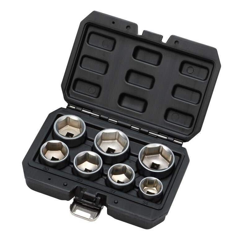 3/8" Doppenset tbv oliefilter, 7dlg