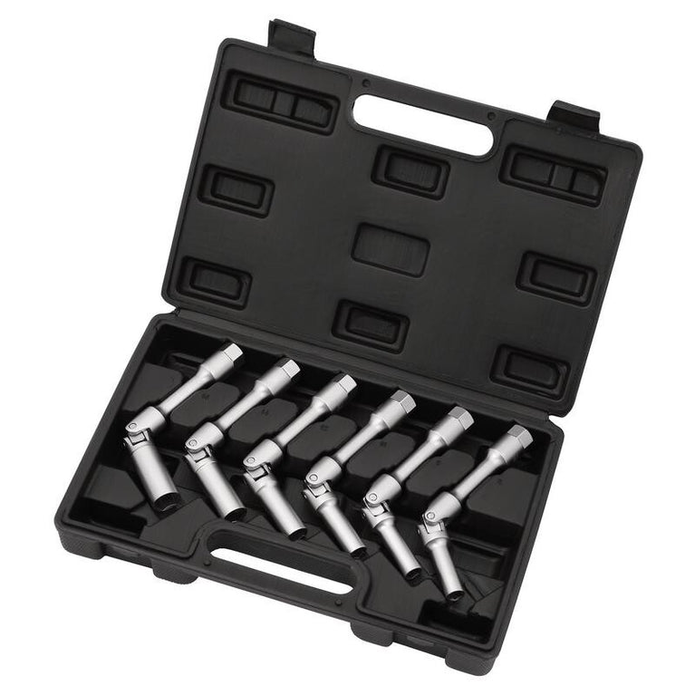 3/8" Gloeibougie doppenset, extra lang, 6dlg
