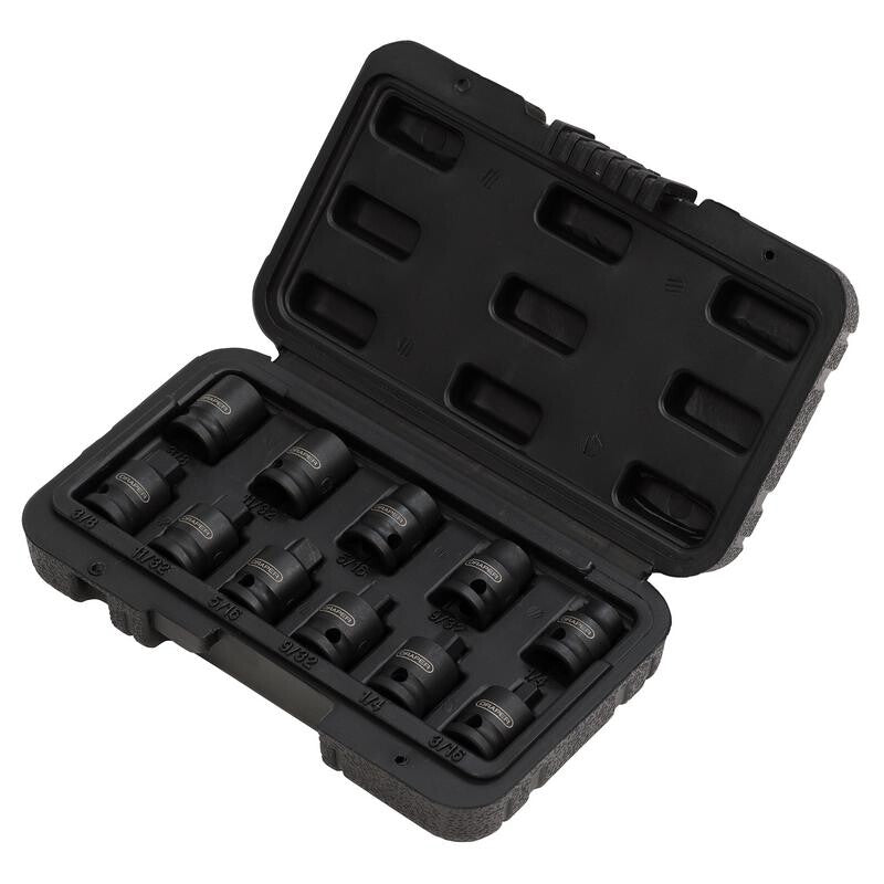 3/8" Krachtdoppenset voor pijppluggen, 11dlg