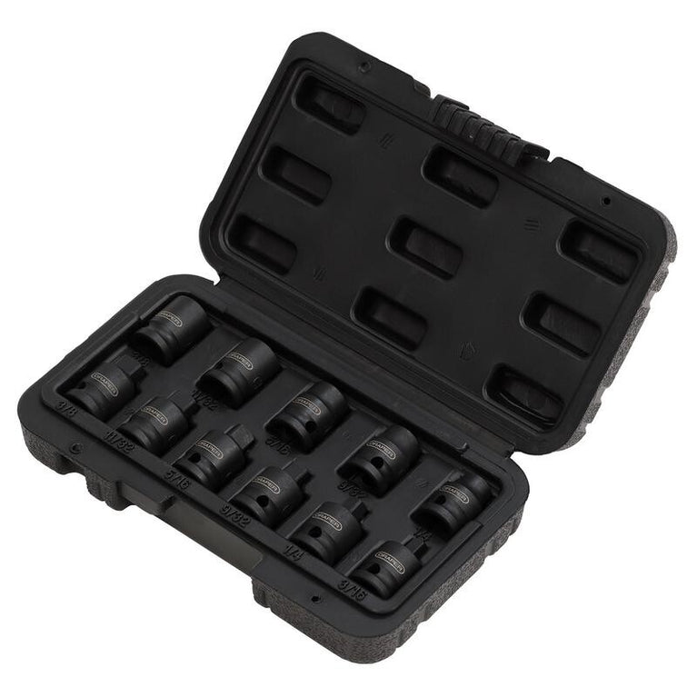 3/8" Krachtdoppenset voor pijppluggen, 11dlg