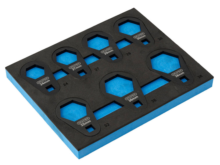 3/8" Oliefiltersleutel set in FOAM, 7dlg