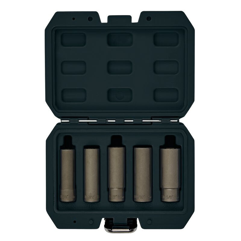 3/8" Slotboutverwijderaarset, 5dlg