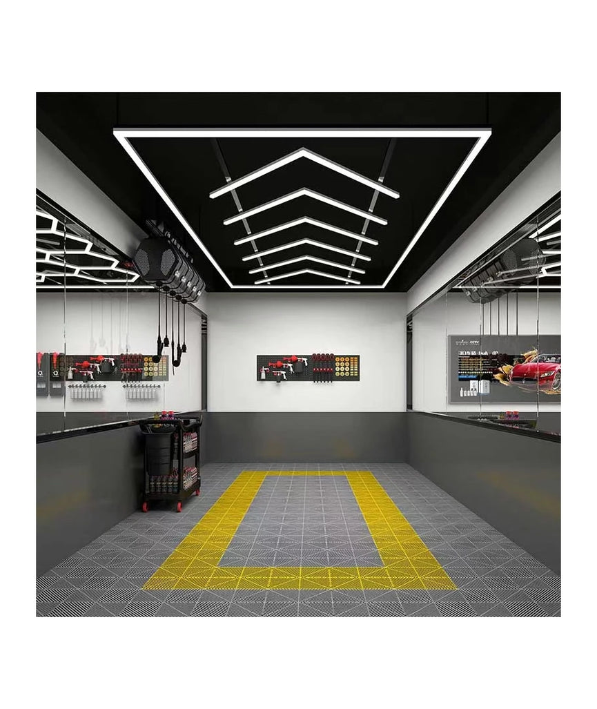 384W RA95 Lichtrooster LED + frame complete set (Hexagon)