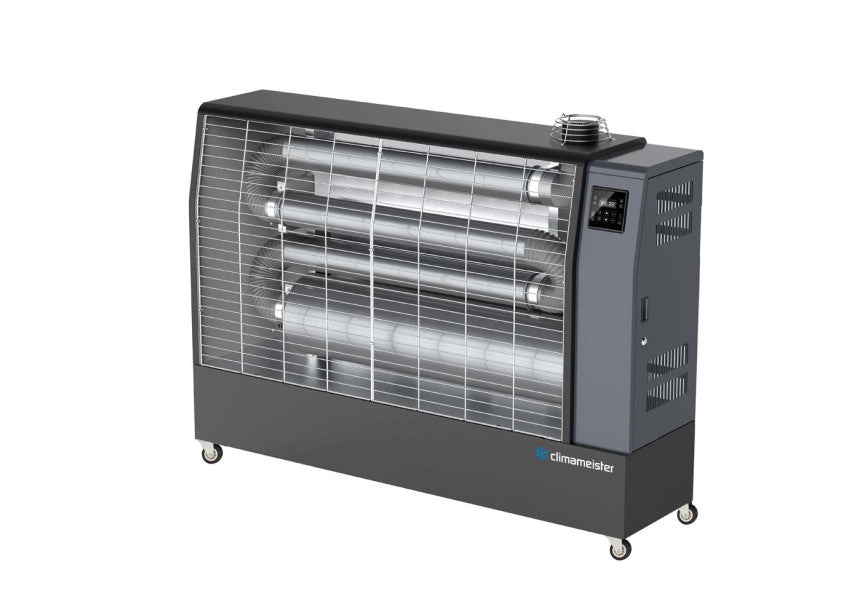 Climameister SH 29 K – Infrarood dieselverwarmer 29 kW met ingebouwde thermostaat