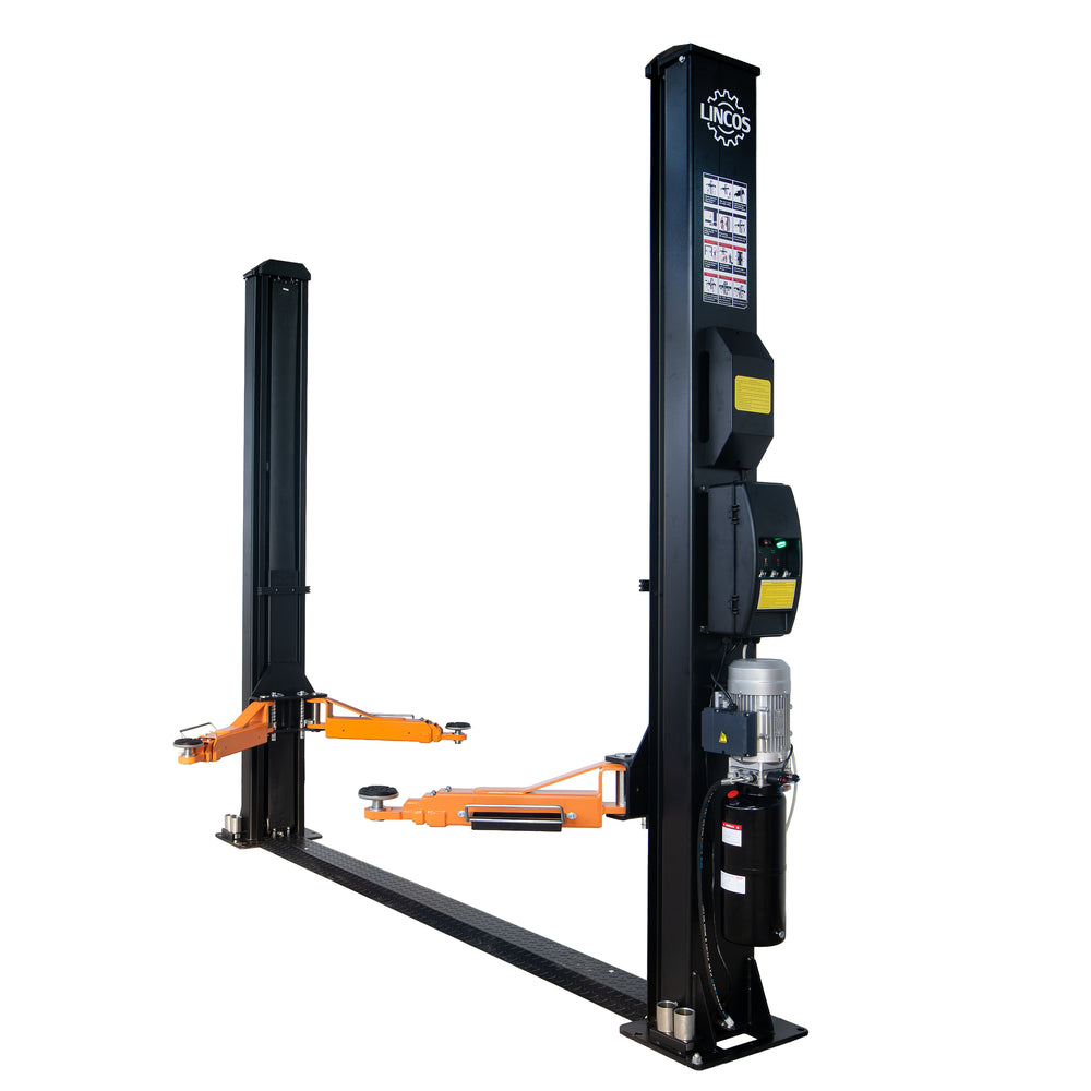 Lincos STD-5145E 230V – 2-koloms hefbrug 4,5 ton met elektronische ontgrendeling
