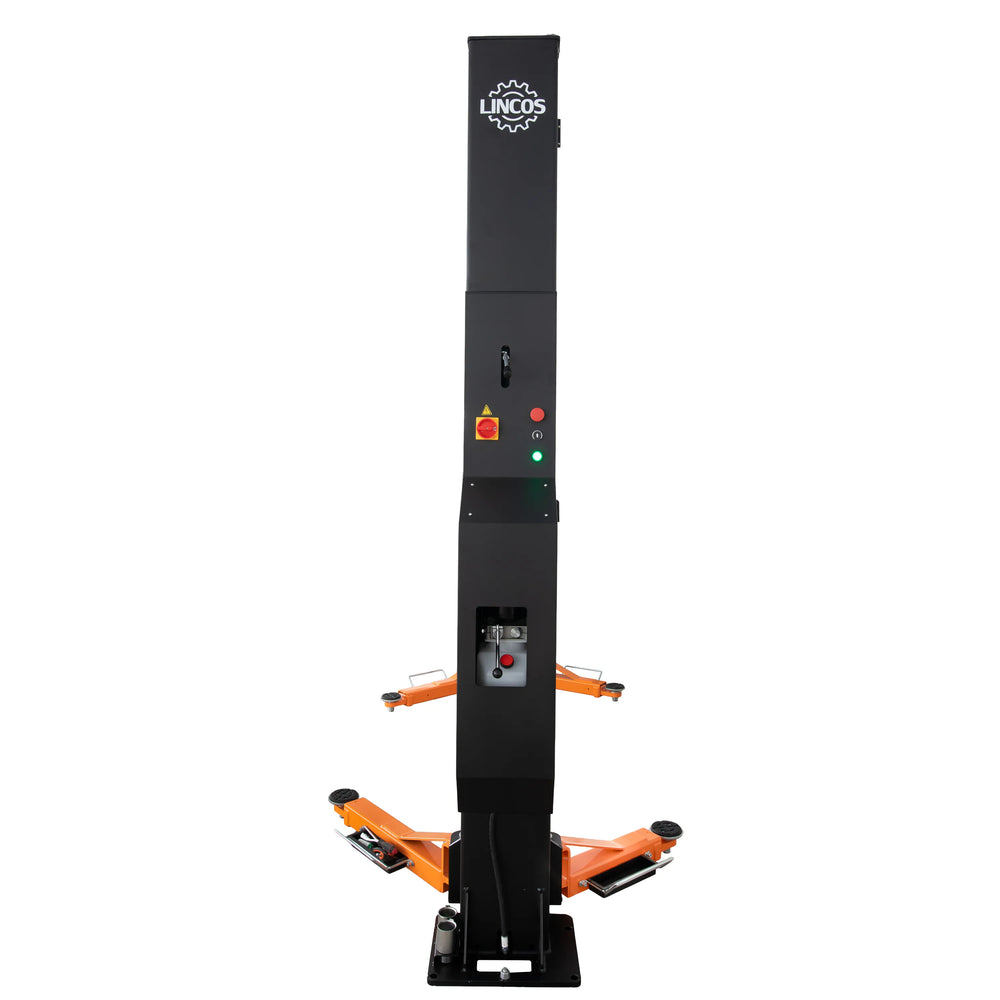 Lincos STD-5145M 400V – 2-koloms hefbrug 4,5 ton met handmatige ontgrendeling