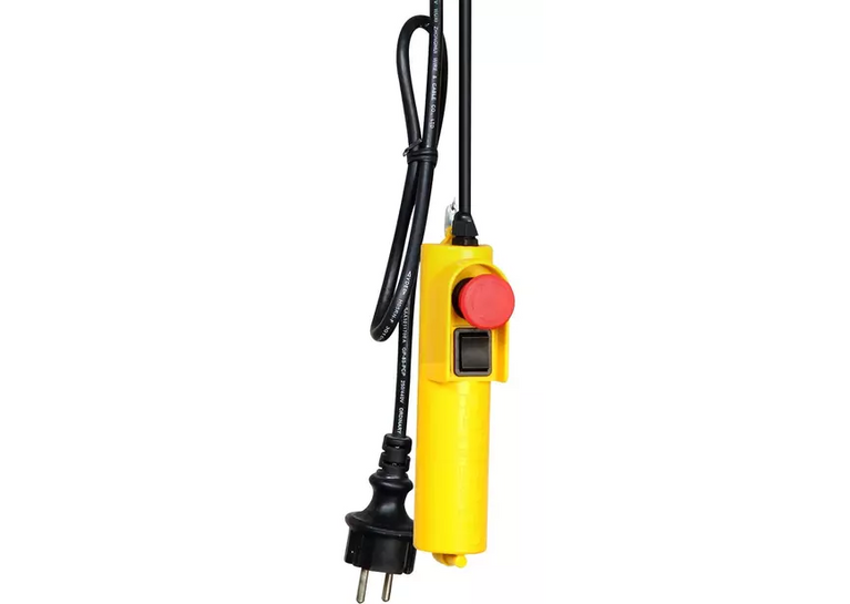 Kabeltakel 230V 600 kg, 18 m, 230 V, bekabelde bediening MW Tools