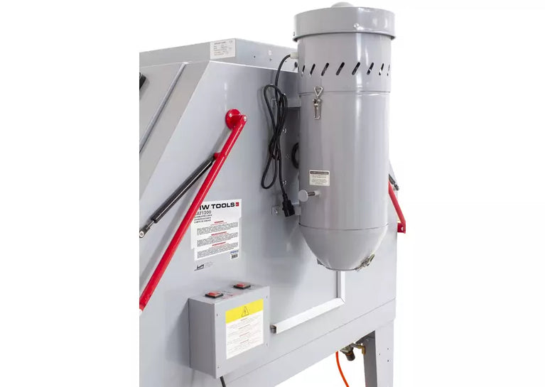 Professionele straalcabine 1200 L dubbele werkpost met afzuiging MW Tools