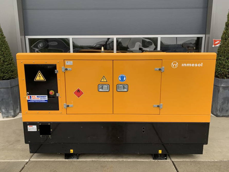 John Deere Inmesol 4039DF008 Leroy Somer 40 kVA Aggregaat Generator Stroomgroep Ex Noodstoom Nieuwstaat