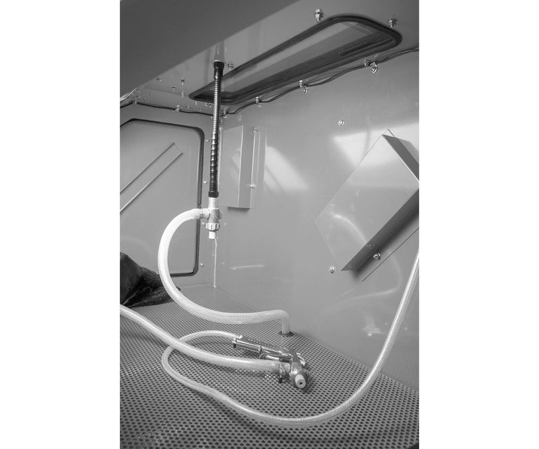 Professionele straalcabine 350 L met afzuiging en handpistool met vaste kop MW Tools