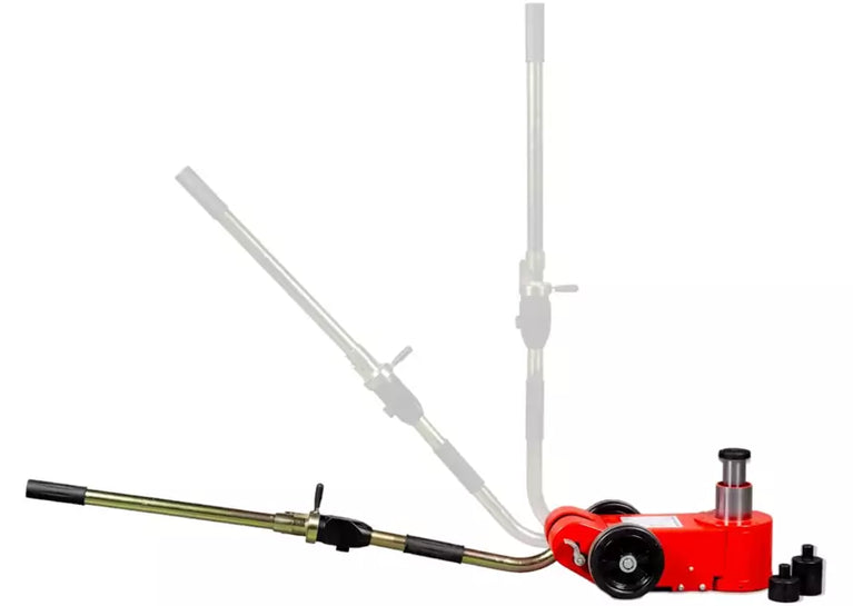 Hydropneumatische krik 30 ton, mobiel type 2-traps MW Tools
