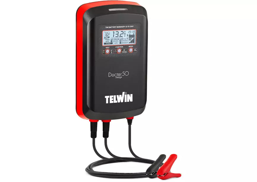 Batterijmanager Lader - druppellader 6/12/24V 40/40/20A Telwin