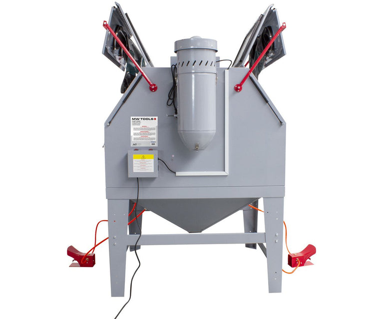 PACK straalcabine met 100 kg korund straalmiddel MW Tools