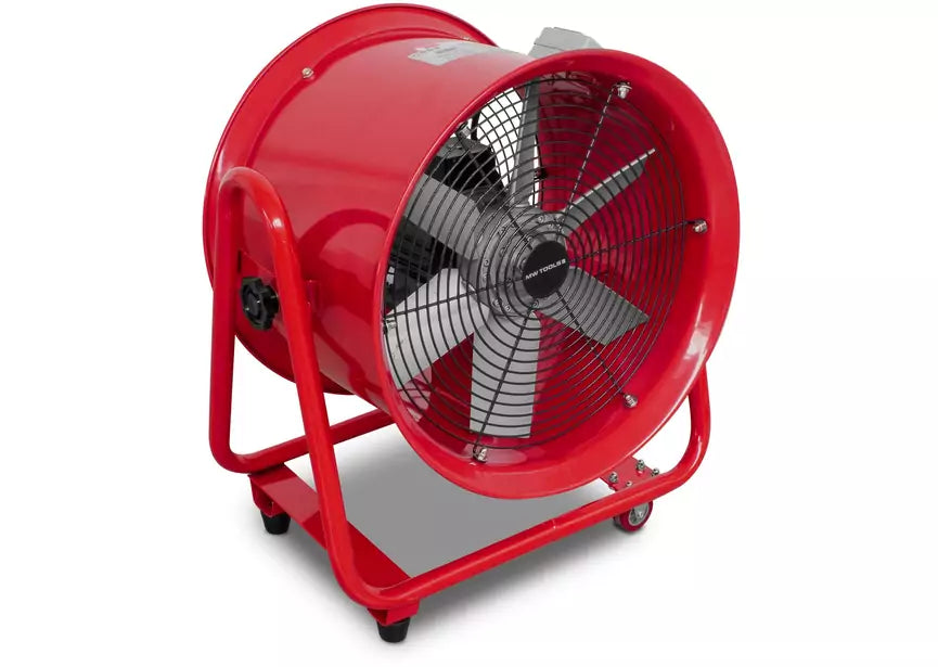 Mobiele ventilator op wielen 550W 3x400V MW Tools