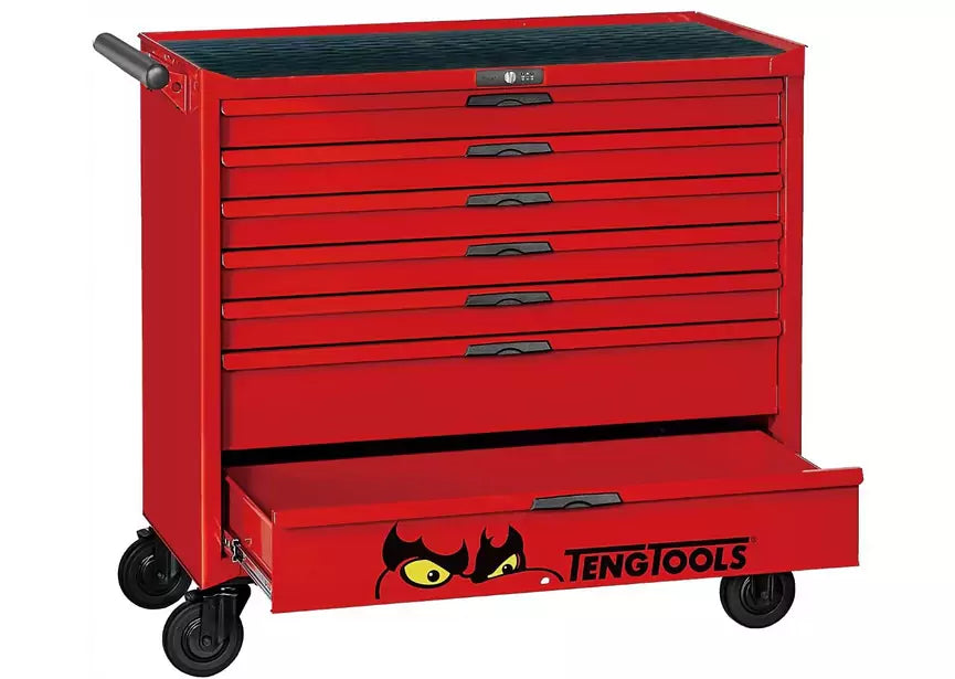 Gereedschapswagen rood midi master set 7 laden Teng Tools