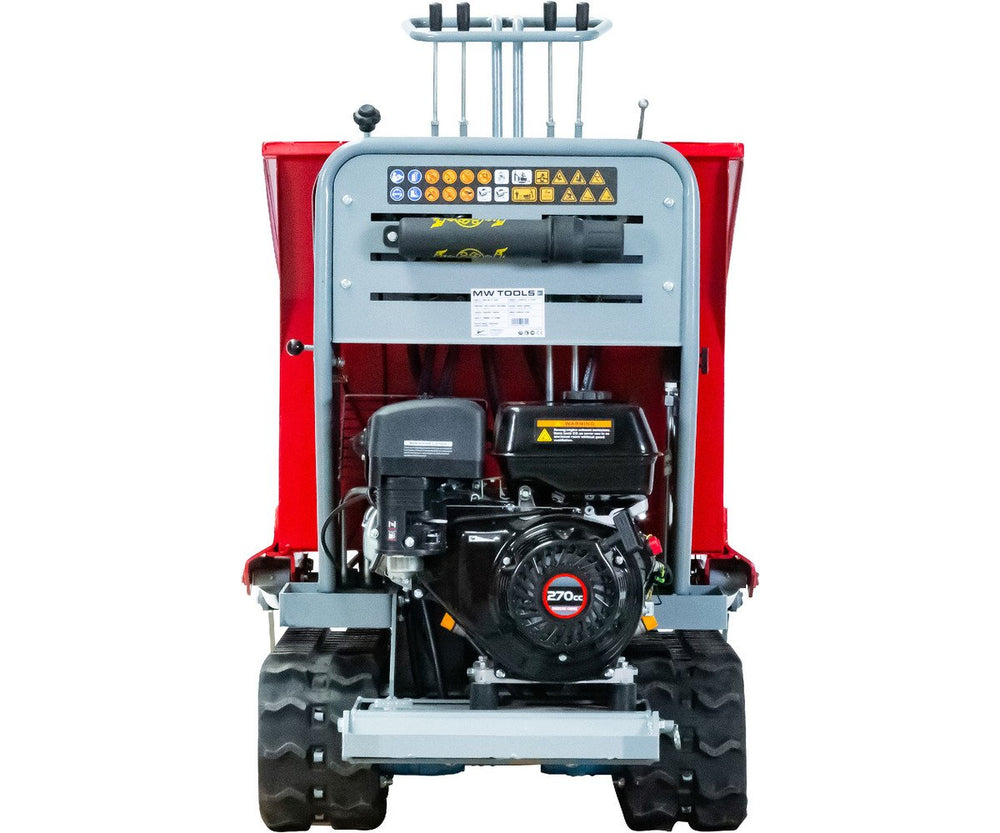 Hydrostatische mini rupsdumper met schop 80kg kipbak 500kg 9pk Torros