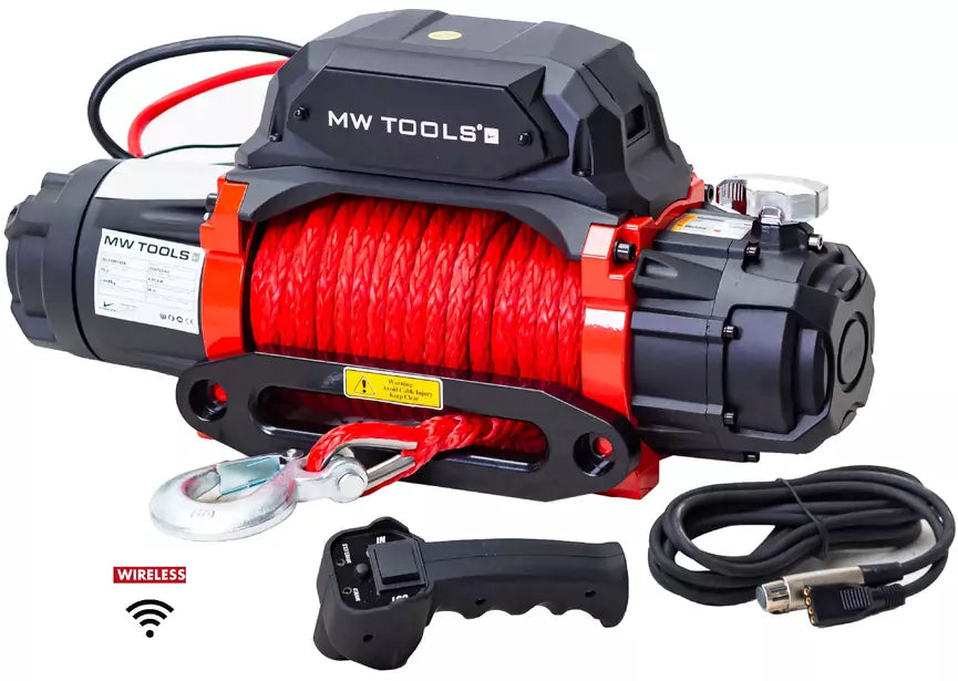 Lier 12V 5443kg 26m kabel synthetisch draadloze afstandsbediening MW Tools