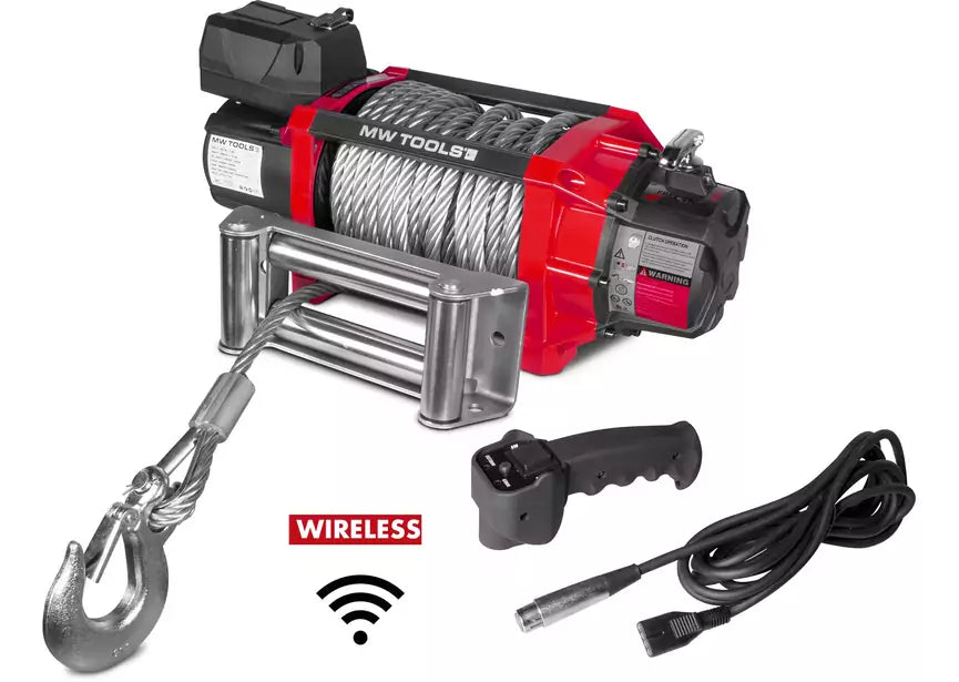 Lier 12V 8164kg 22m kabel staal draadloze afstandsbediening MW Tools