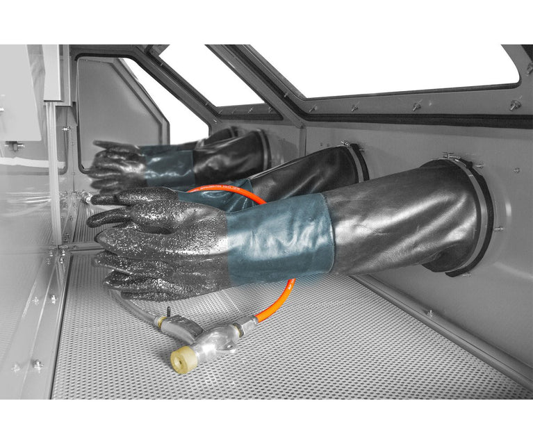 Straalcabine 880 L pro met externe cyclonische afzuiging MW Tools