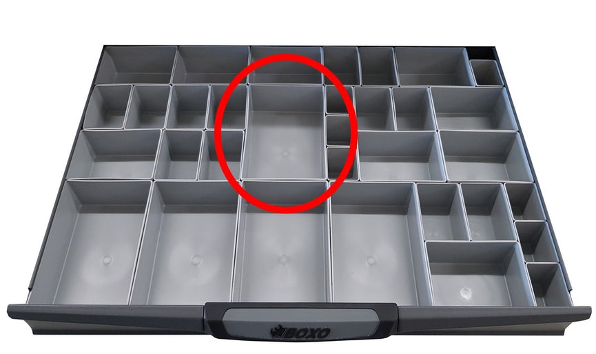 Magazijnbak, 160x106x54mm, grijs