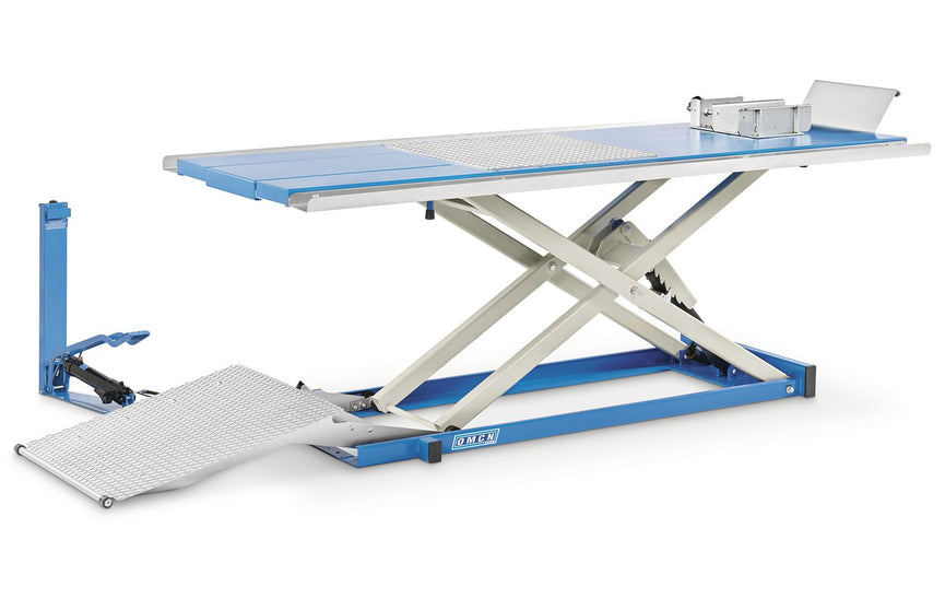 Hydraulische motorhefbrug 500kg voetbediening OMCN