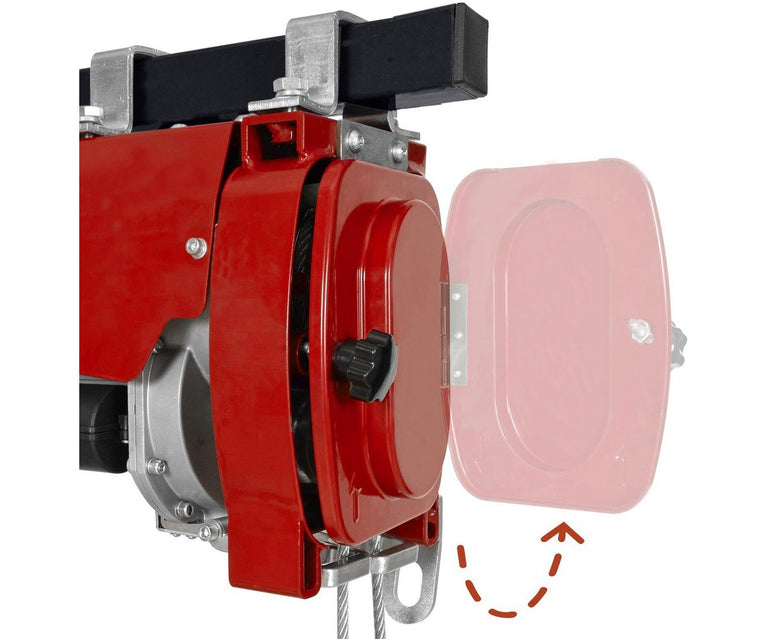 Kabeltakel 300 kg 60m 230V type doorvoer draadloze bediening MW Tools