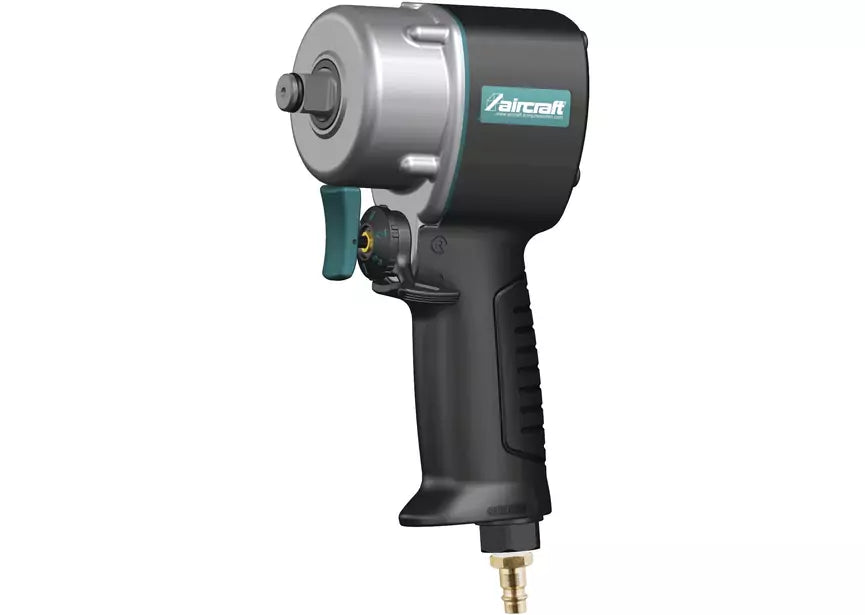 Industriële perslucht slagmoersleutel 1/2" 678 Nm composiet materiaal Super Mini lengte 98 mm Aircraft