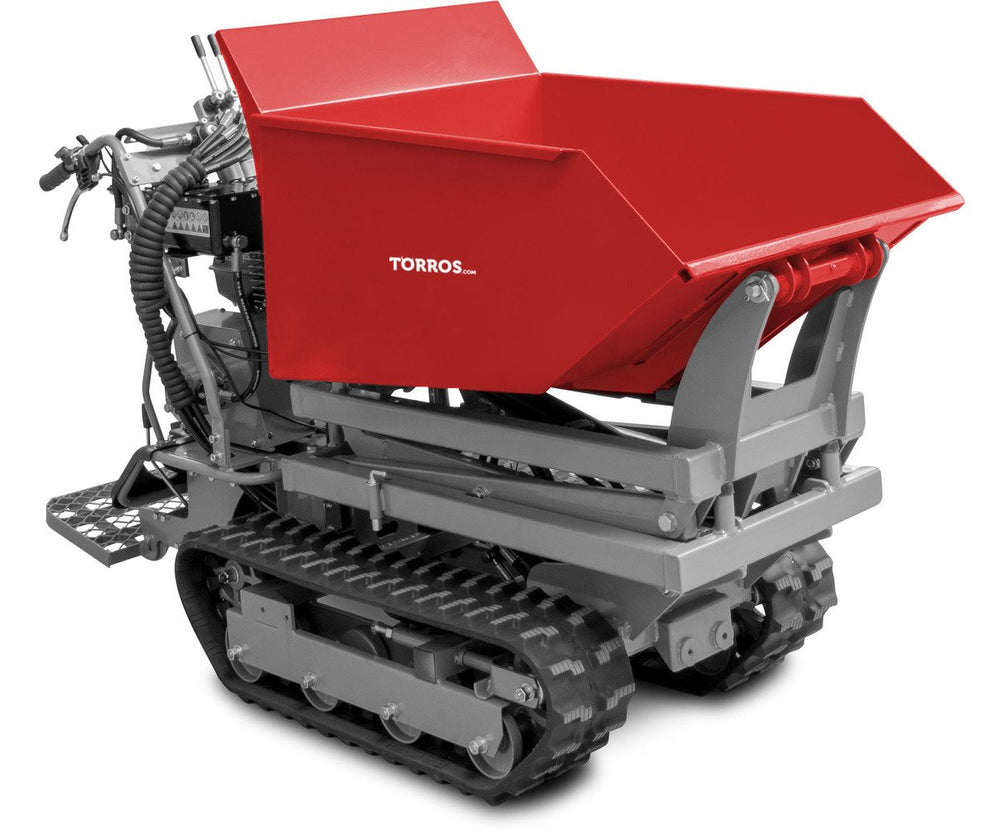 Mini schaardumper op rupsen kipbak 500kg 10pk 6+2R snelheden Torros