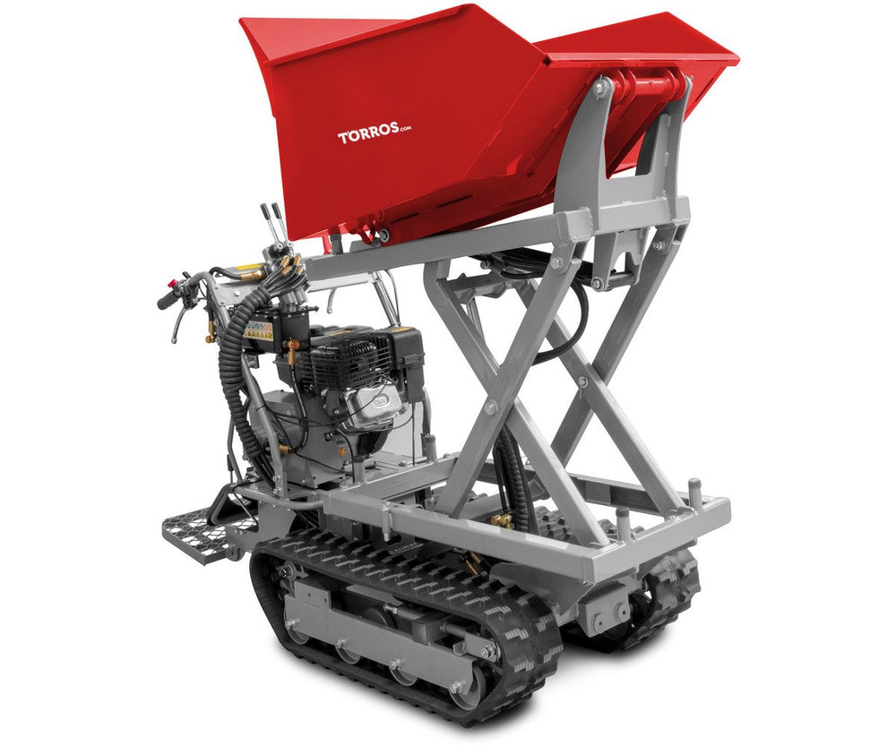 Mini schaardumper op rupsen kipbak 500kg 10pk 6+2R snelheden Torros