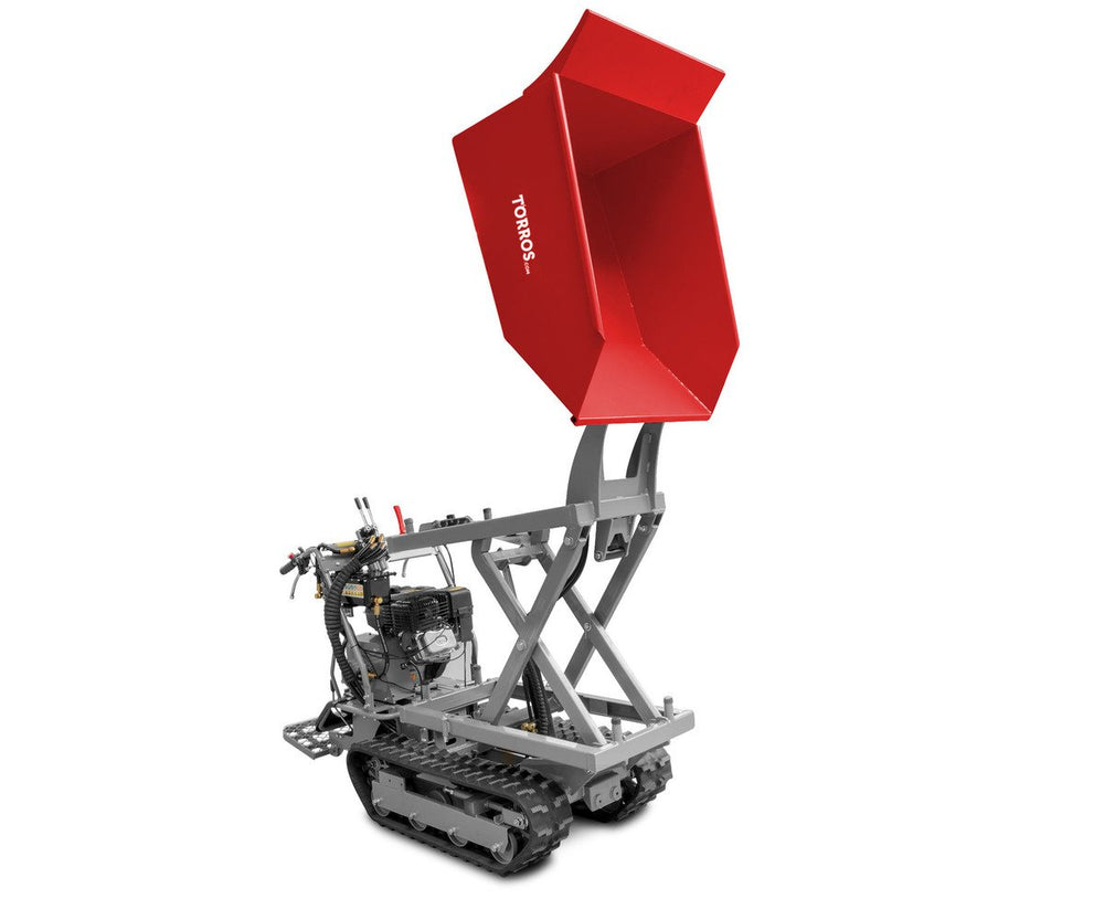 Mini schaardumper op rupsen kipbak 500kg 10pk 6+2R snelheden Torros
