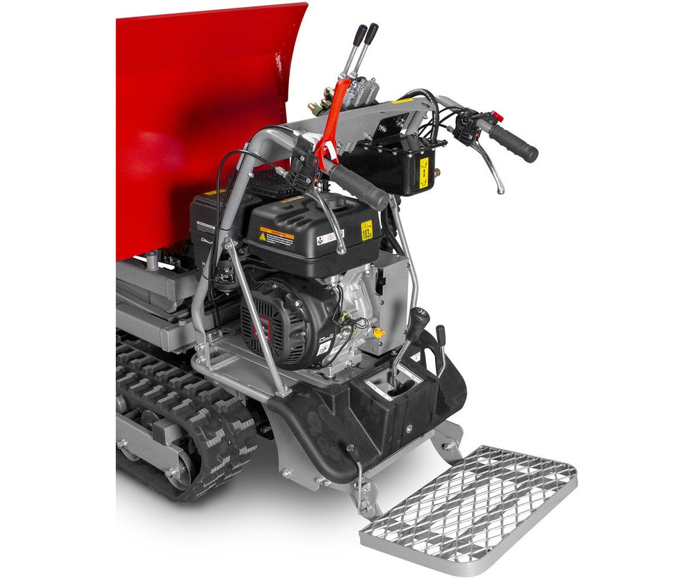 Mini schaardumper op rupsen kipbak 500kg 10pk 6+2R snelheden elektrische start Torros