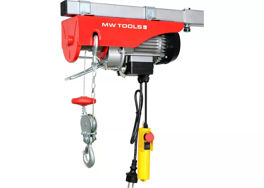 Kabeltakel 230V 600 kg, 18 m, 230 V, bekabelde bediening MW Tools