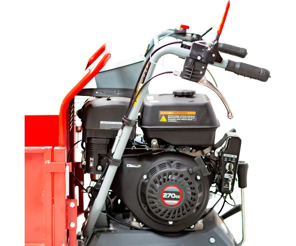 Mini rupsdumper kipbak 500kg 9pk 6+2R snelheden elektrische start Torros
