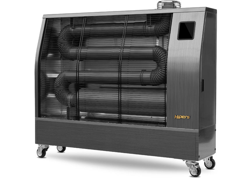 Infrarood dieselstraler Pro 17,4 kW RVS motief 500-1600 m³ Wifi Hipers