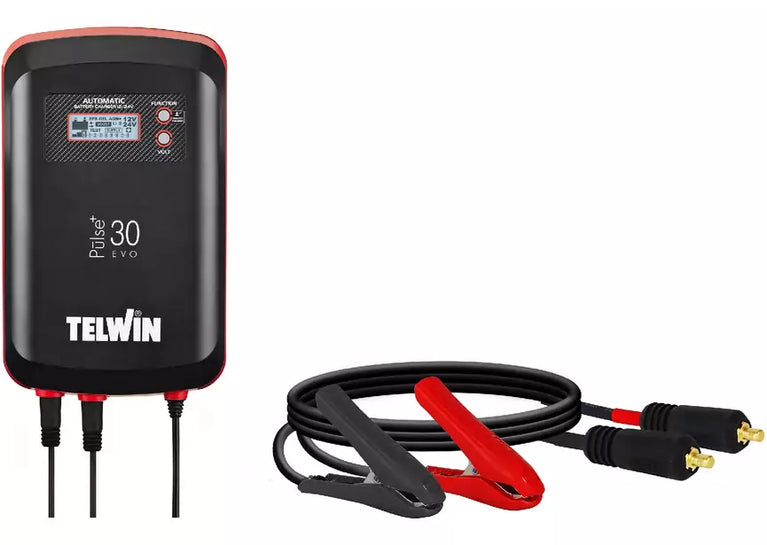 Multifunctionele elektronische batterijlader druppellader 12/24 V 25/12A. Telwin