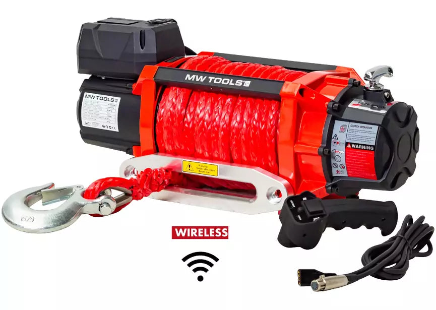 Lier 12V 8164 kg 22m synthetische kabel draadloze afstandsbediening MW Tools